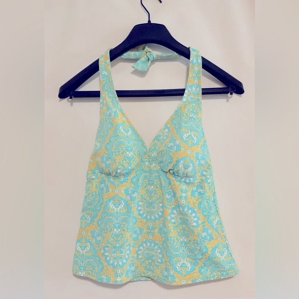 Lands End Halter Tankini Top, Size 8